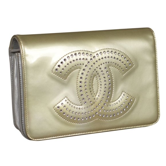 Chanel Crystal CC Strauss Wallet on a Chain (WOC) - Picture 12 of 14